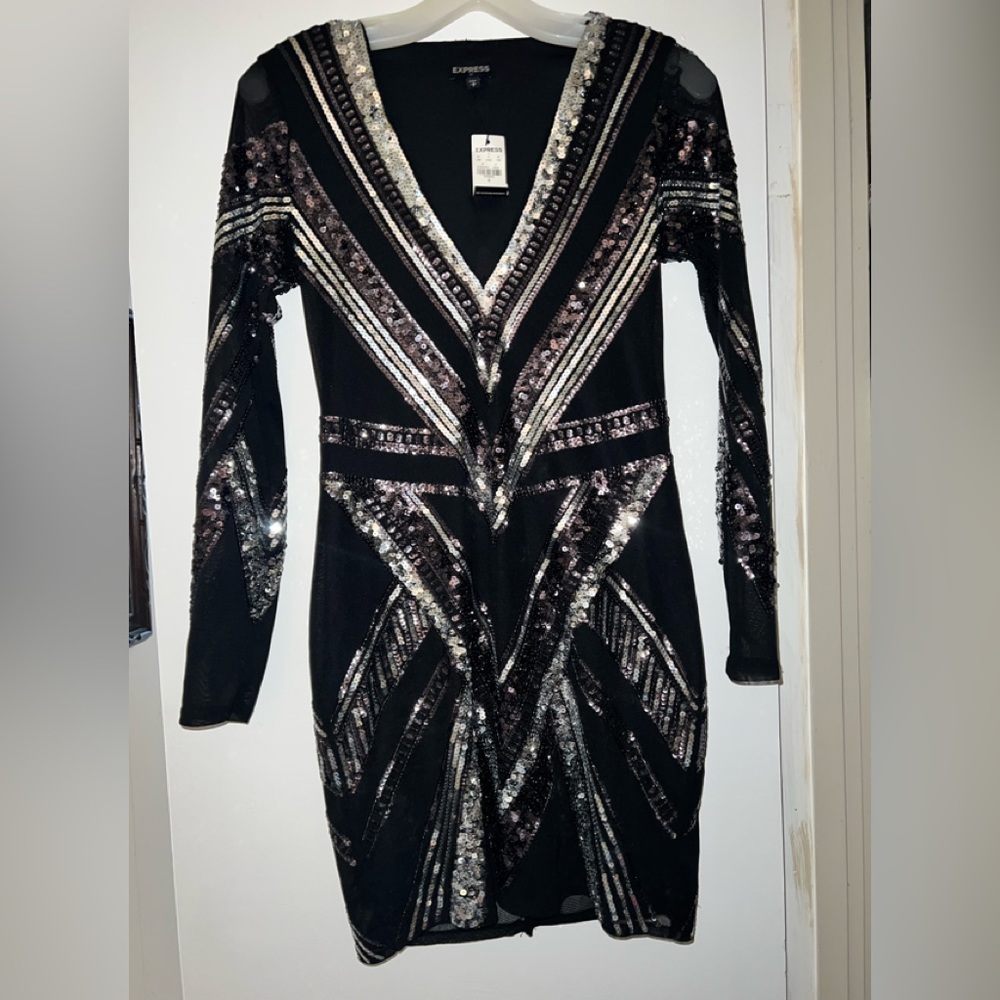 New with tag beautiful Express sequence dress